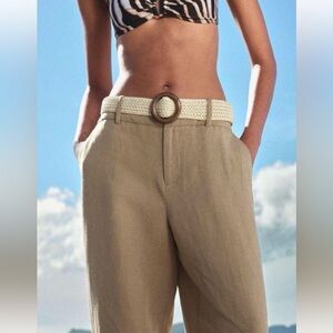 Zara tan pants size small new w tags